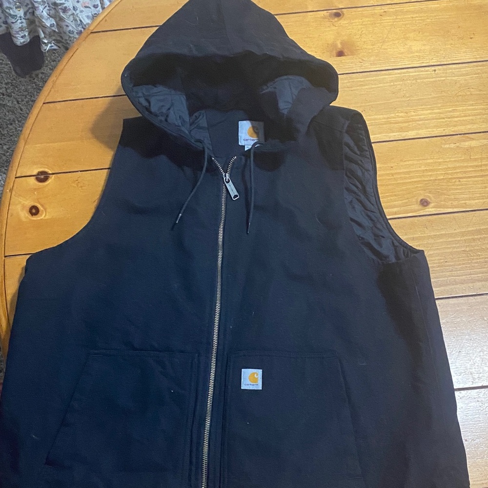Carhartt Black Hooded Vest